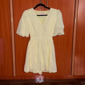 Light yellow showpo dress